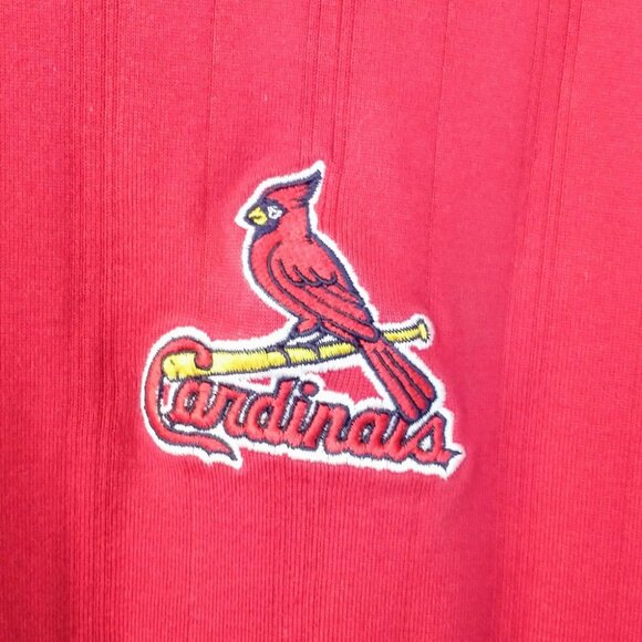 Nike Tiger Woods Collection St Louis Cardinals Red Short Sleeve Polo Shirt Large - Picture 2 of 11